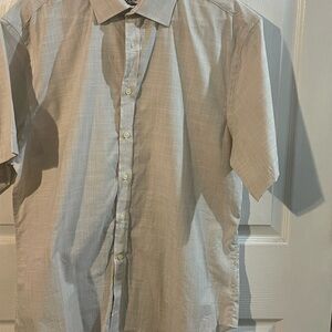 Jos. A. Bank Beige Casual Button Down Shirt